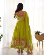 Liril Pure Soft Organja Silk Flower Position Outing Work Salwar Suit