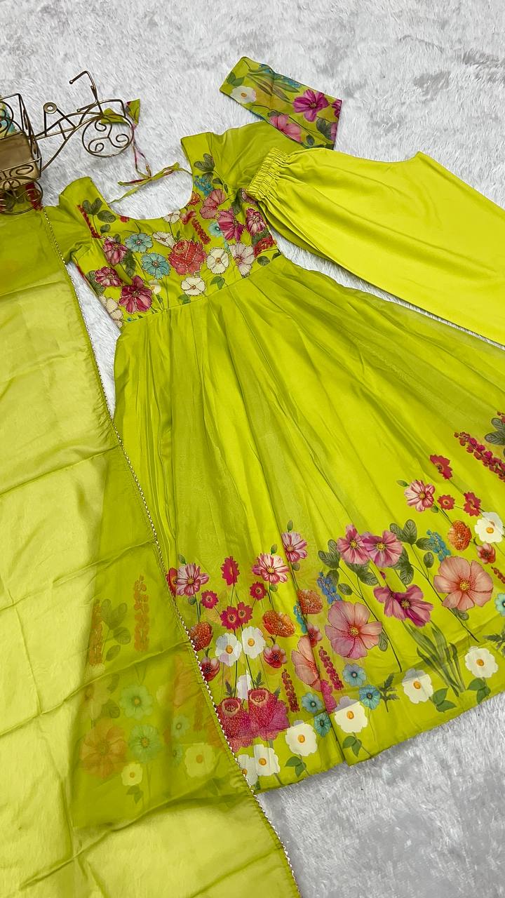 Liril Pure Soft Organja Silk Flower Position Outing Work Salwar Suit