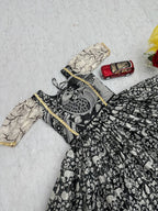 Black Colour Lanching Kalamkari Gown