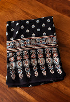 Ajrakh Premium Semi Gaji Silk Saree