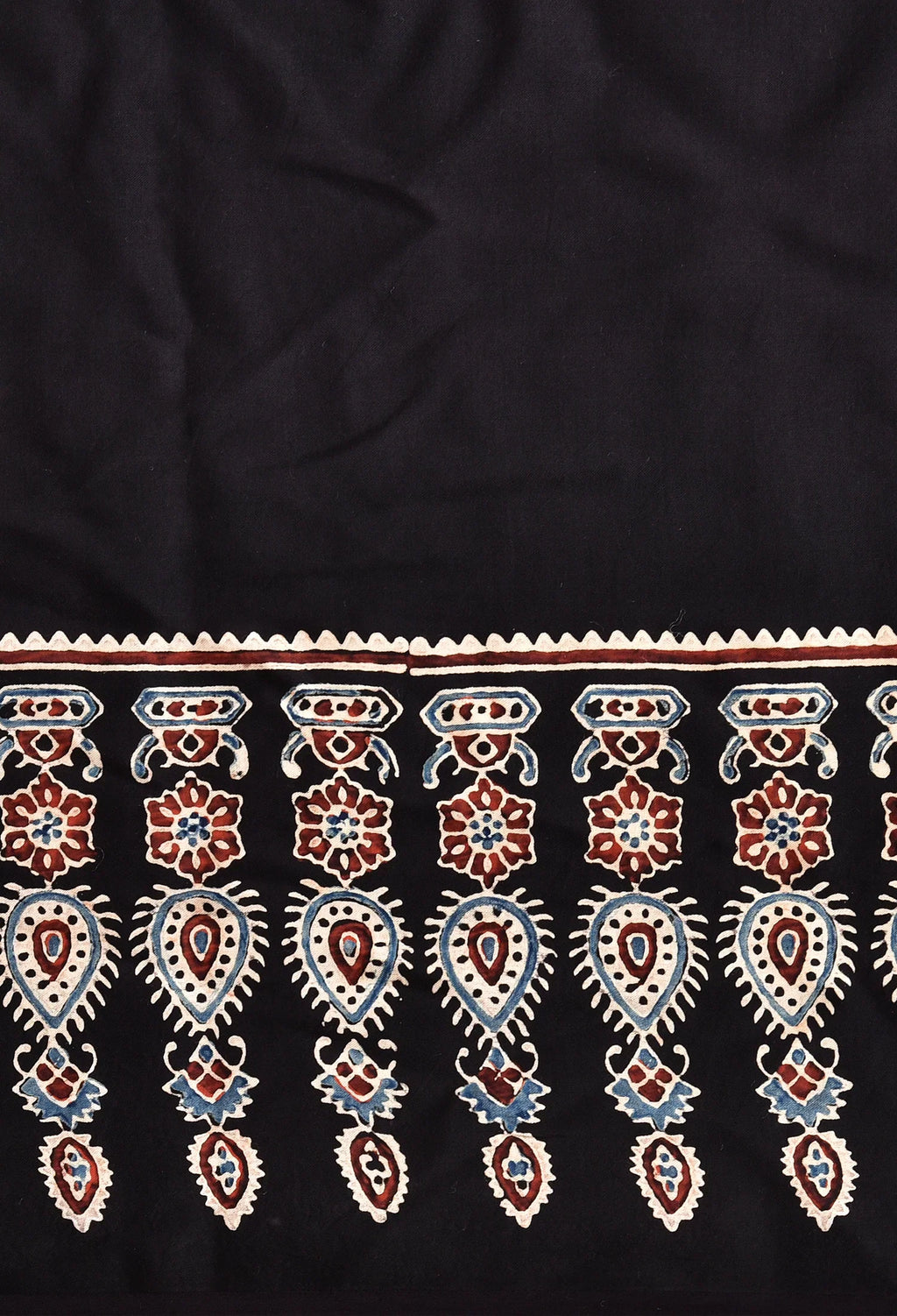 Ajrakh Premium Semi Gaji Silk Saree