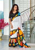 Black Designer Soft Cotton Saree