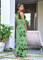 Green Designer Soft Cotton Saree