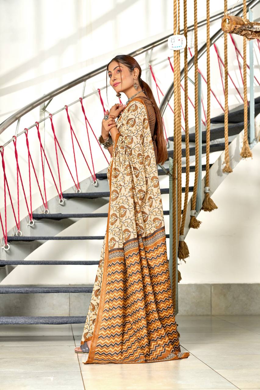 Designer Soft Cotton Saree